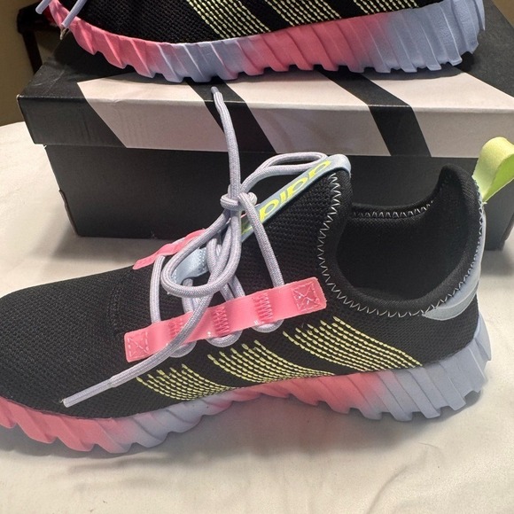adidas Other - Adidas Kids Sneakers in Black, Pink, and Lime sz 4